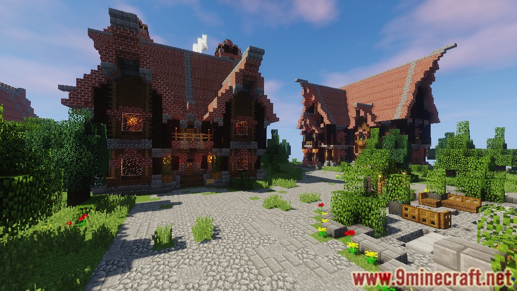 minecraft medieval town map download